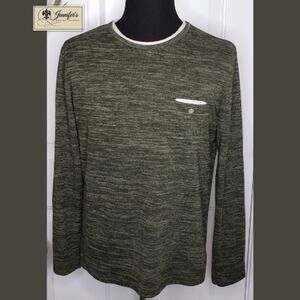 3/$25 Topman Men's Green Long Sleeve Crew Neck Sweater Size XXL